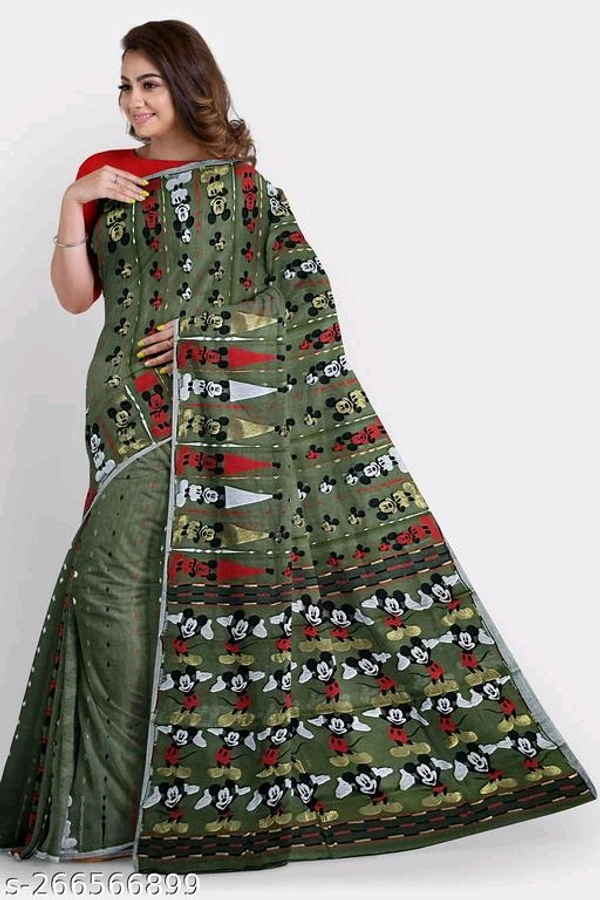 Mickey Work Saree-MH21 - 5