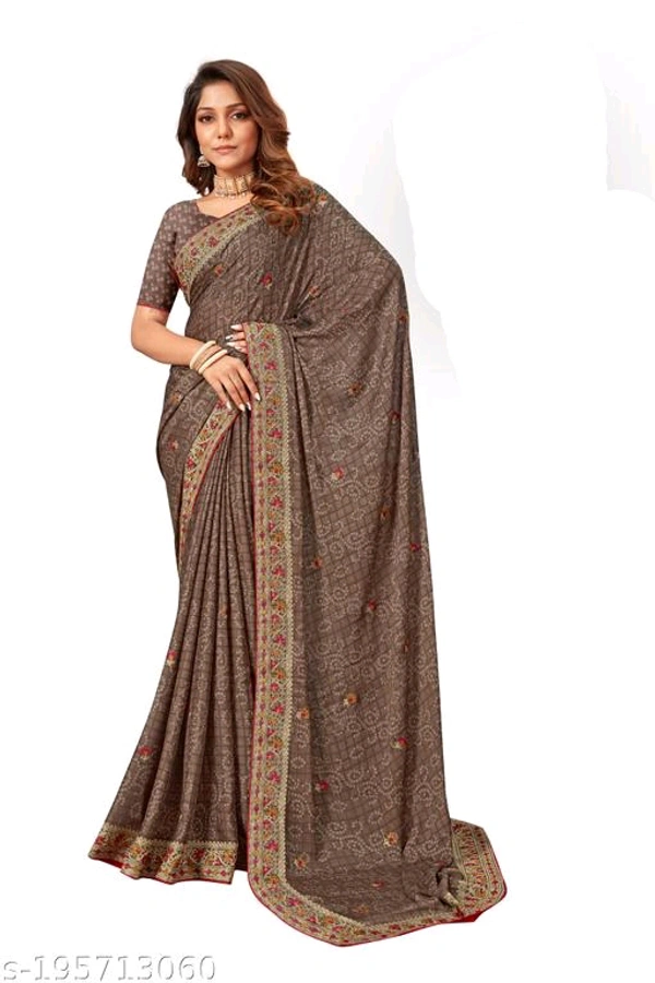 Trendy Women Crape Saree-MH22 - 3