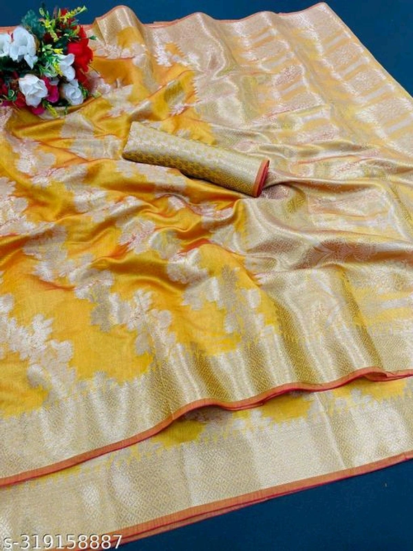Color Organza Saree- MH29 - 2