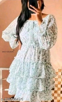 Girls Stylish Dress-MH01 - 1, S