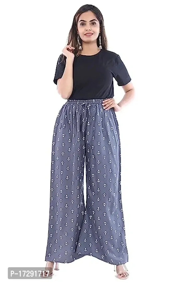 Stunning  Rayon  Palazzo -GR02 - 3, L
