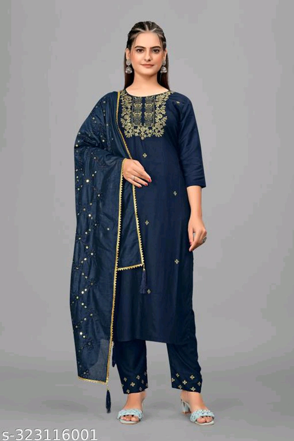 Kurta Pant With Dupatta BB-01MH - 5, M