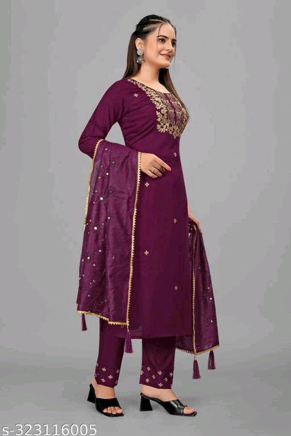 Kurta Pant With Dupatta BB-01MH - 1, L