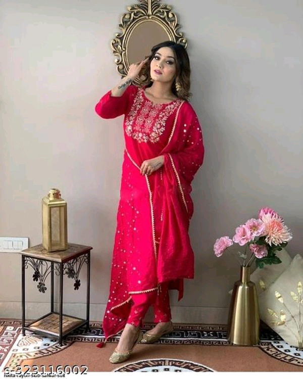 Kurta Pant With Dupatta BB-01MH - 3, L