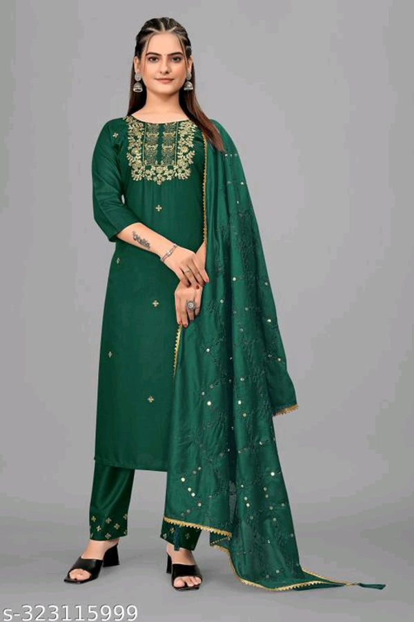 Kurta Pant With Dupatta BB-01MH - 6, XL