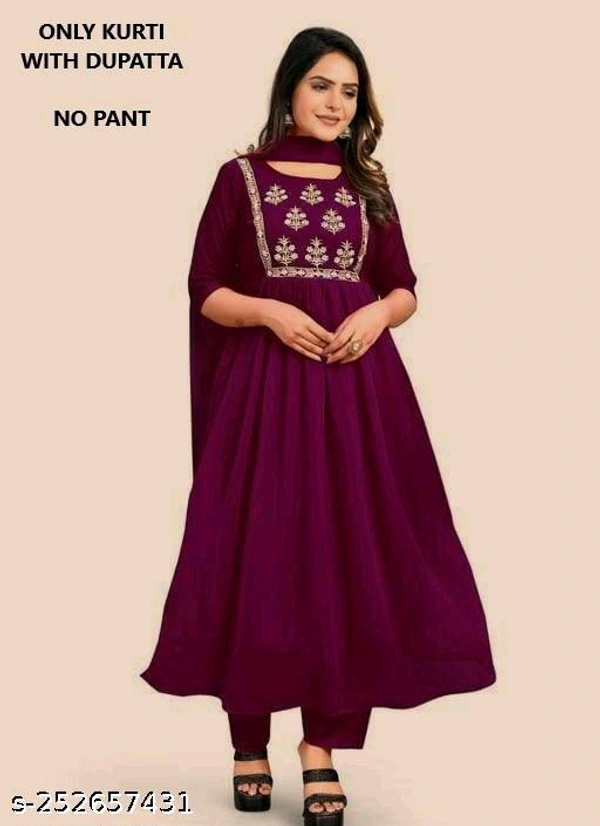 Kurta Pant With Dupatta BB-18MH - 3, XL