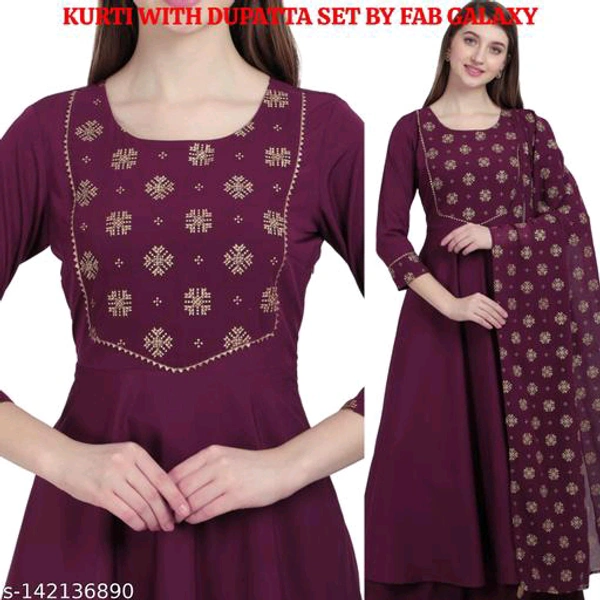 Kurta Pant With Dupatta BB-24MH - 2, S