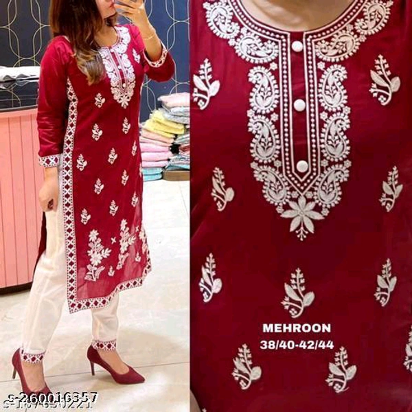 Kurta Pant With Dupatta BB-27MH - 1, S