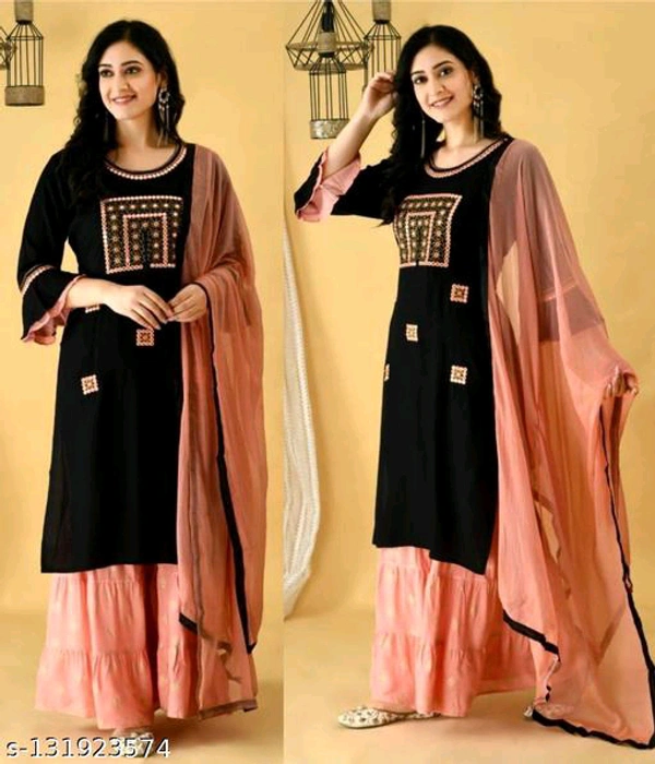 Kurta Pant With Dupatta BB-37MH - 4, M