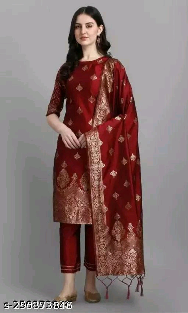 Kurta Pant With Dupatta BB-38MH - 4, XXL