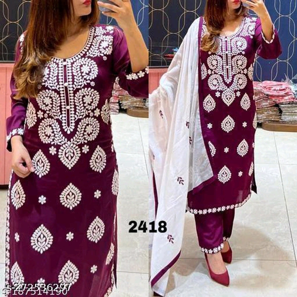 Kurta Pant With Dupatta BB-41MH - 2, XXL