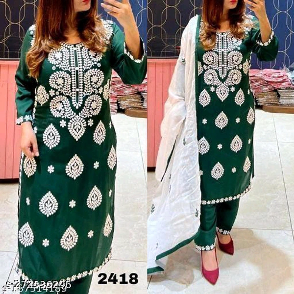 Kurta Pant With Dupatta BB-41MH - 3, XXL