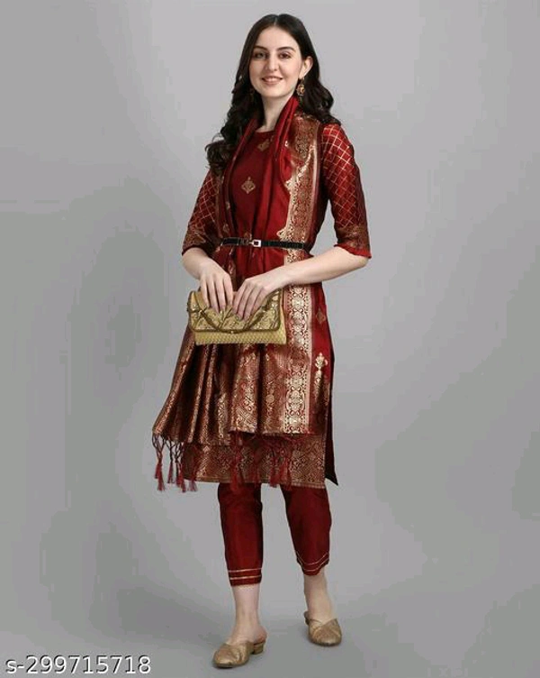 Kurta Pant With Dupatta BB-43MH - 1, M