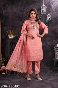 Kurta Pant With Dupatta BB-52MH - 1, XL