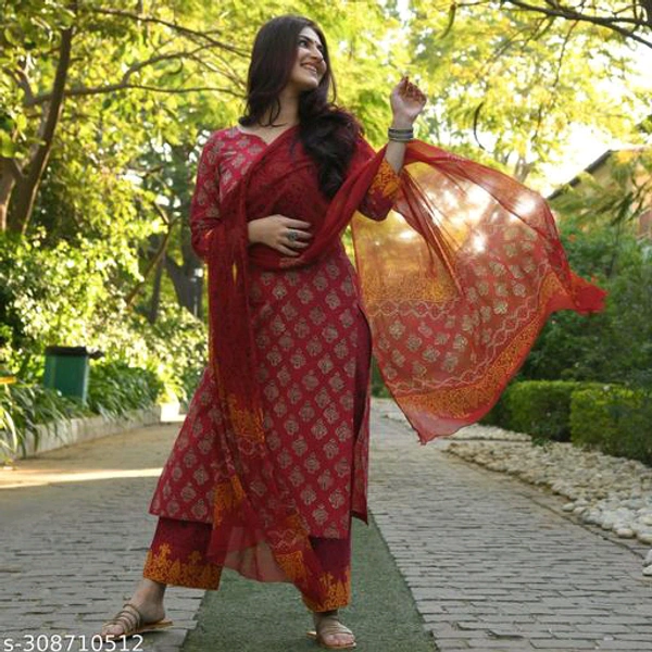 Kurta Pant With Dupatta BB-55MH - L