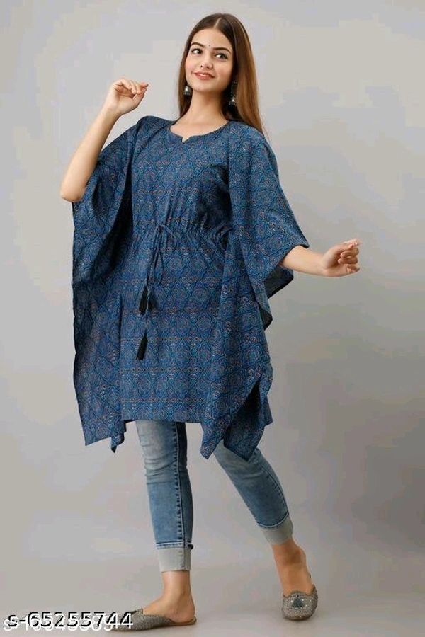 Printed Fancy Kaftan -MH01 - 2, L