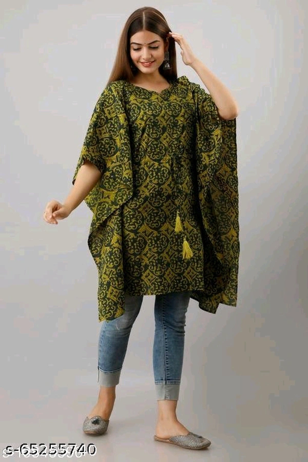 Printed Fancy Kaftan -MH01 - 3, XL