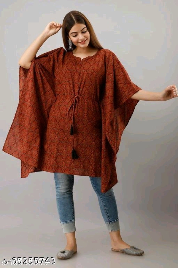 Printed Fancy Kaftan -MH01 - 6, L