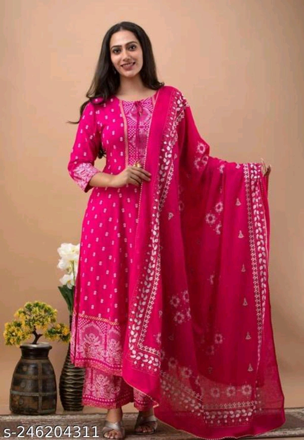 Kurta Pant With Dupatta BB-59MH - 5, XL