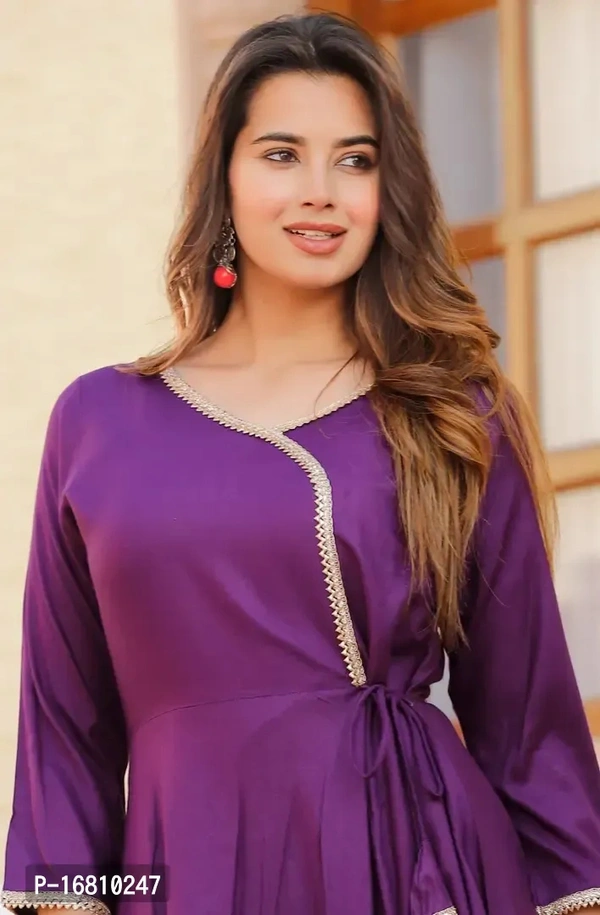 Stylish Fancy Rayon Kurta With Bottom - GR01 - XL, 2