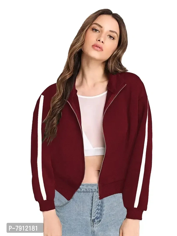Fabricorn Women's Cotton Collar Neck Sweatshirts BB-01GR - 3, M