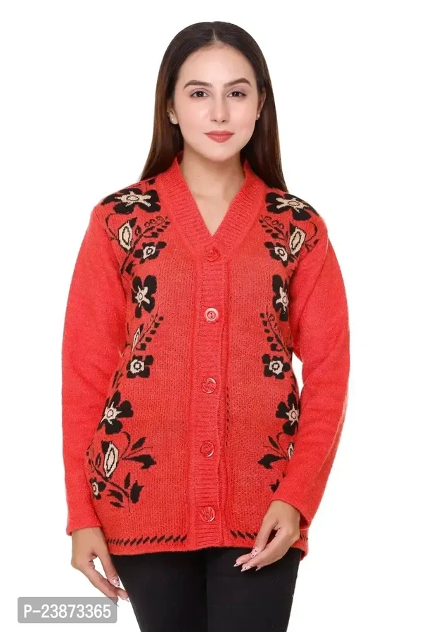 PIPASA Winter WEAR Full Sleeve Wool Cardigan for Women Girls BB-02GR - 1, S