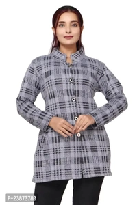 PIPASA Women Winter WEAR Full Sleeve Baby Soft Woolen Long Cardigan for Women Girls BB-03GR - 1, M