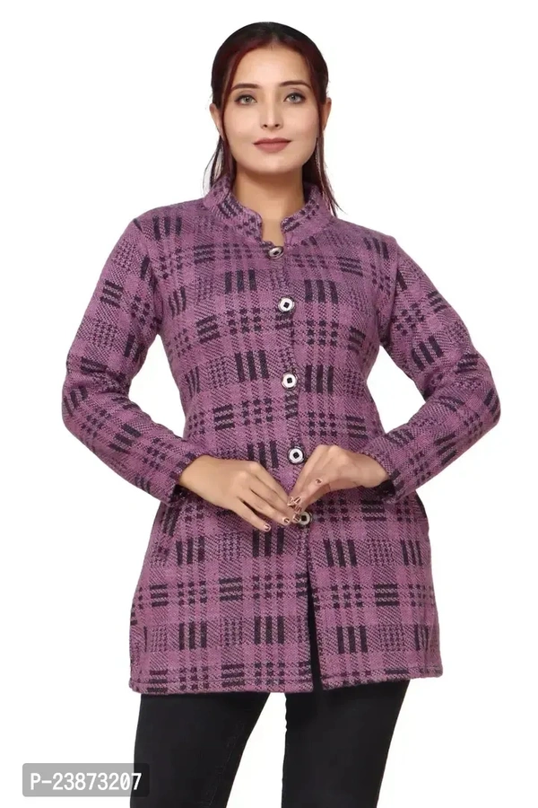 PIPASA Women Winter WEAR Full Sleeve Baby Soft Woolen Long Cardigan for Women Girls BB-03GR - 2, L