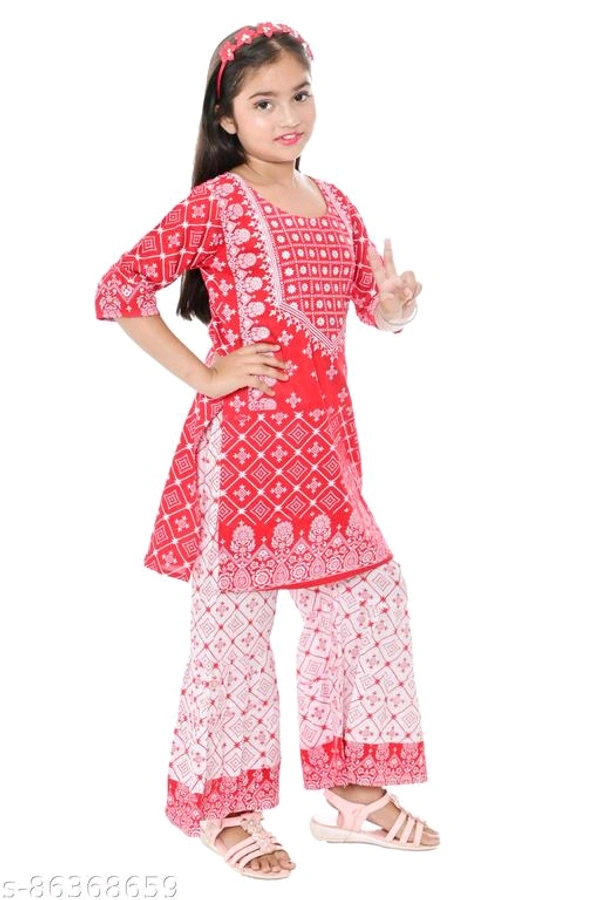 Stylish pretty Girl's Kurta Set -MH01 - 5, 7-8
