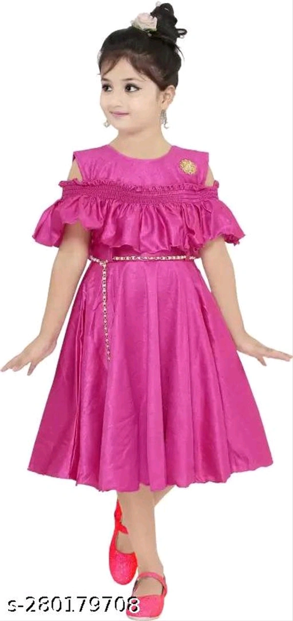 Princess Elegant Girls Frocks & Dresses - MH06 - 1, 3-4