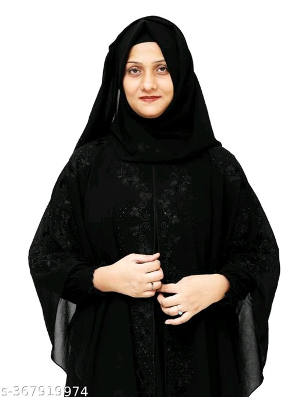 Embroidery work Farasha Pattern Designer Burkha -09MH - 1