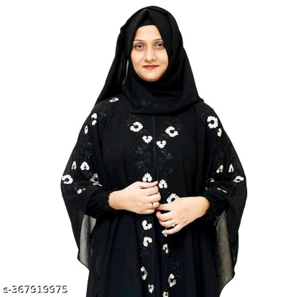 Embroidery work Farasha Pattern Designer Burkha -09MH - 1