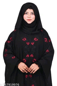 Embroidery work Farasha Pattern Designer Burkha -09MH - 1