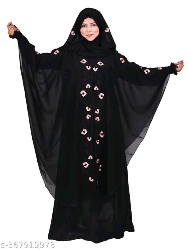 Embroidery work Farasha Pattern Designer Burkha -09MH - 1