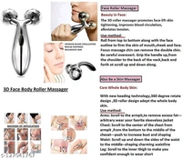 T-Shape Gold Energy Beauty Bar Electric Vibration Facial Massage Roller BB-49MH