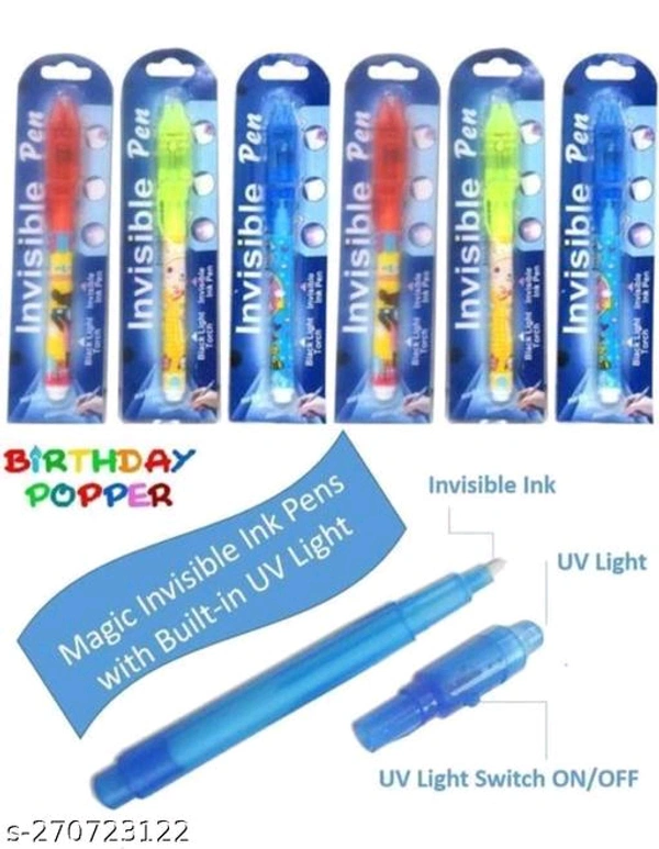 Stylish Invisible Ink Magic Pen with UV-Light Birthday Return -dy22mh