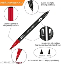 Corslet Dual Tip Brush Pen Brush Pens 24 Shades Dual Art Marker Pen-dy46mh