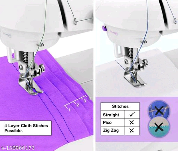Akiara® Mini Sewing Machine For Home Tailoring Use | Mini Silai Machine | Mini Stitching With With Multicolour Threads and Bobbin Set BB-41MH