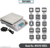 Quality Weight Machine For Kitchen/Shop With Power Adapter & 4V Re-Chargeable Battery Weighing Scale BB-60MH
