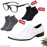 Unique Trendy Formal Shoes/Party Shoes/Multicolour Free Sunglasses & Free Socks Combo/For Men BRC-0241-dy43mh - 1, 6