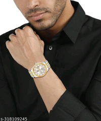 2503-SL Elite Series Gold Platted Premium Analog Watch - For MenBB-94MH BRC-0488