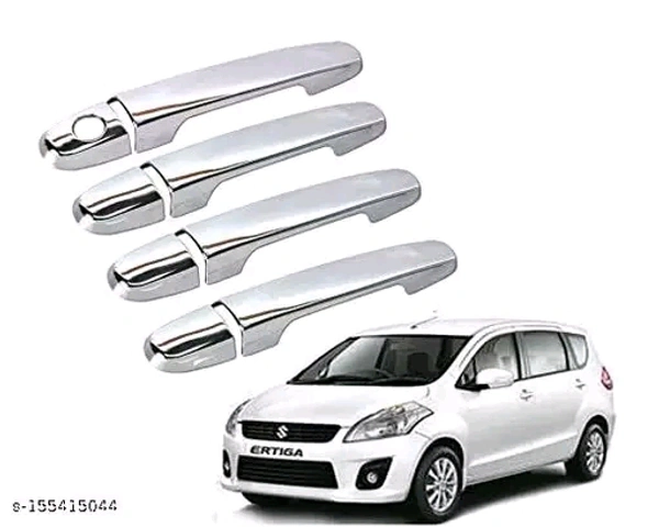 Car Handle Latch Cover Scratch Guard Chrome Finish Front Rear Compatible BRC-1260-dy24mh