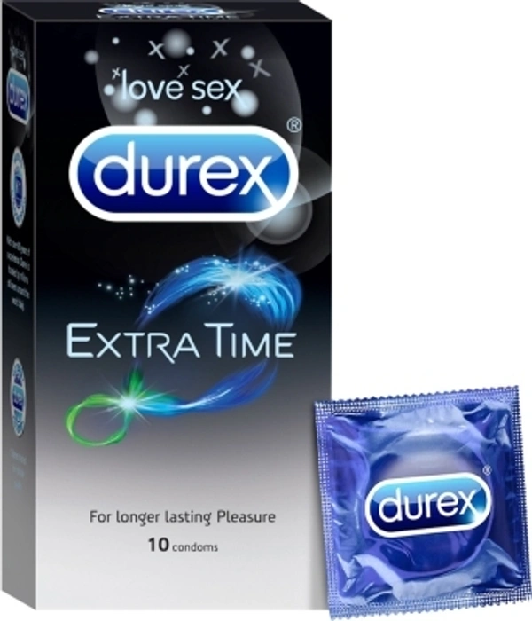 DUREX Extra Time CondomPremium, Premium & Ultra Thin Condom - L