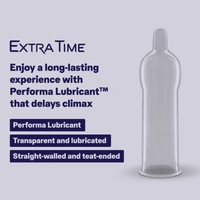 DUREX Extra Time CondomPremium, Premium & Ultra Thin Condom - L
