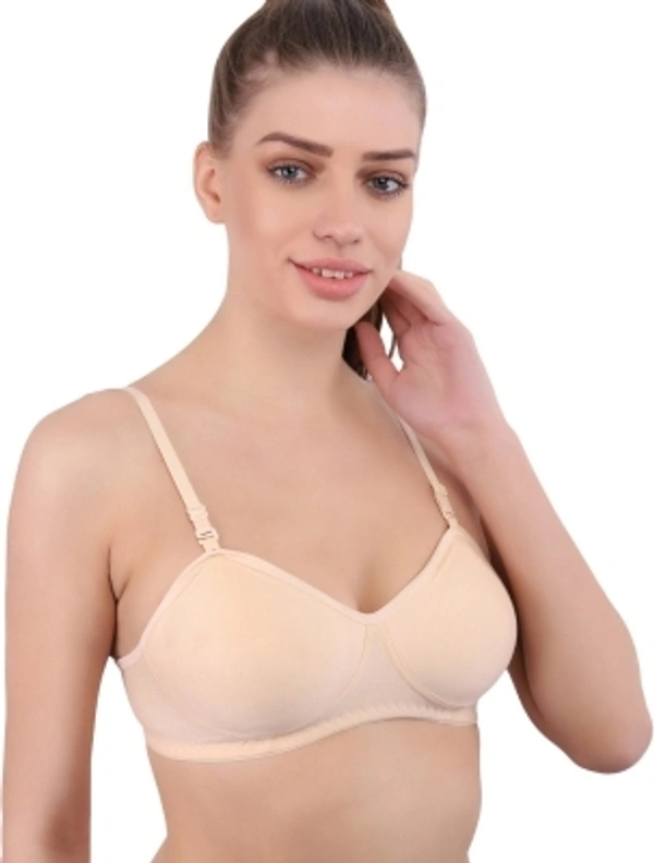 Regular Effectinn Admiss Seamless Cup Soft Padded Bra Women Full Coverage Lightly Padded Bra - Skin