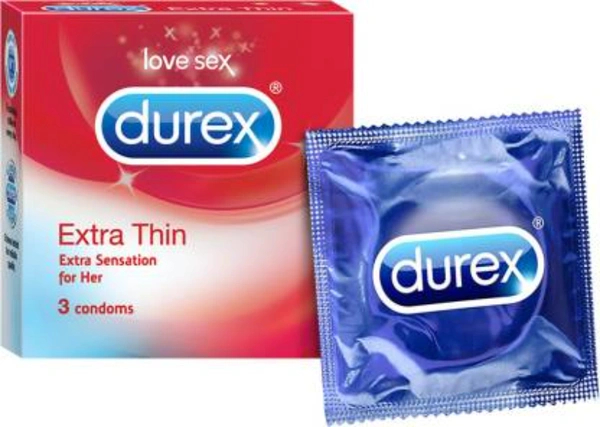 durex DUREX Extra Thin Condom  (3 Sheets)