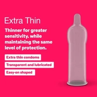durex DUREX Extra Thin Condom  (3 Sheets)