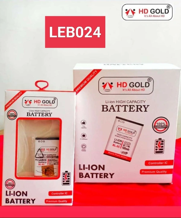 LEB024 HD Gold Mobile Battery. 1 Year Warranty 