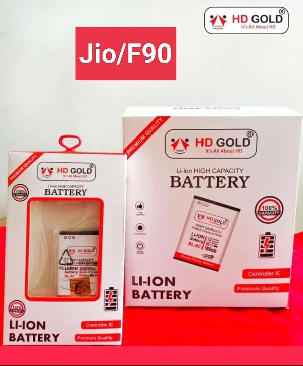 Jio- F90 HD Gold Mobile Battery. 1 Year Warranty 