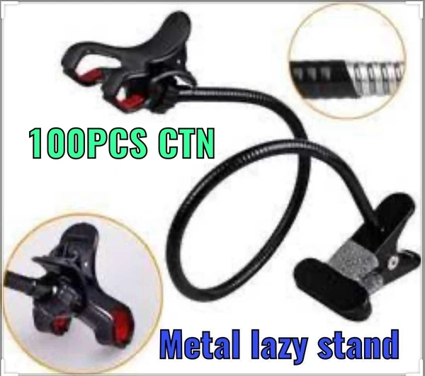Metal Lazy Stand Safe Your Phone Any Moment. - Black